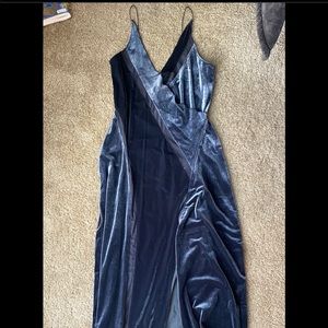 Free People emerald green strappy dress